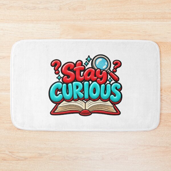 Item preview, Stay Curious Motivational Book Learning Inspiration designed and sold by ArtDesignTp.