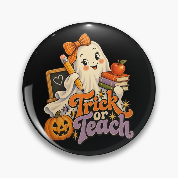 Item preview, Trick Or Teach Cute Ghost Teacher Blackboard Autumn Artwork designed and sold by Aqouiatiqe.