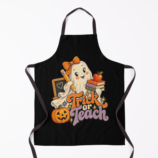 Item preview, Trick Or Teach Cute Ghost Teacher Blackboard Autumn Artwork designed and sold by Aqouiatiqe.