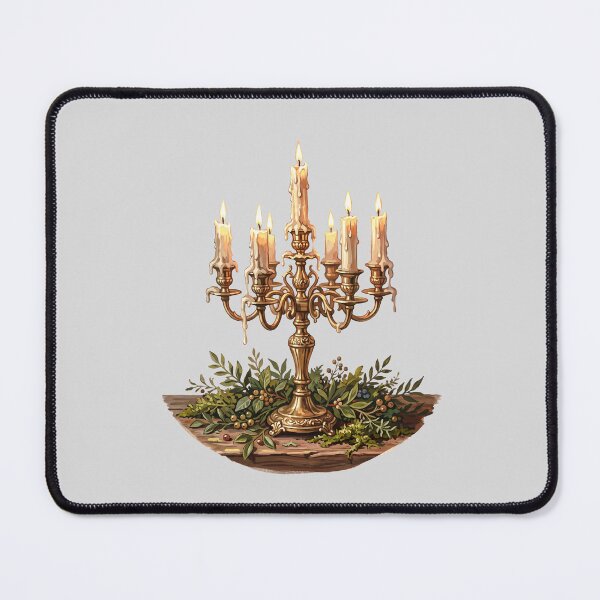 Item preview, Vintage Gold Candelabra with Winter Greenery designed and sold by hattie's.