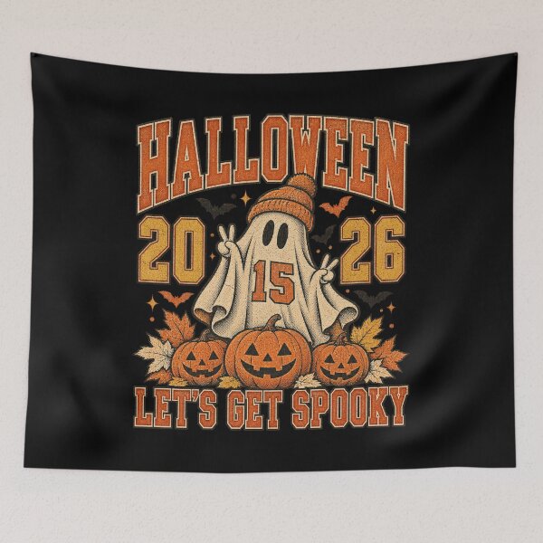 Item preview, Halloween 2026 Lets Get Spooky Sports Jersey Ghost Artwork designed and sold by Aqouiatiqe.