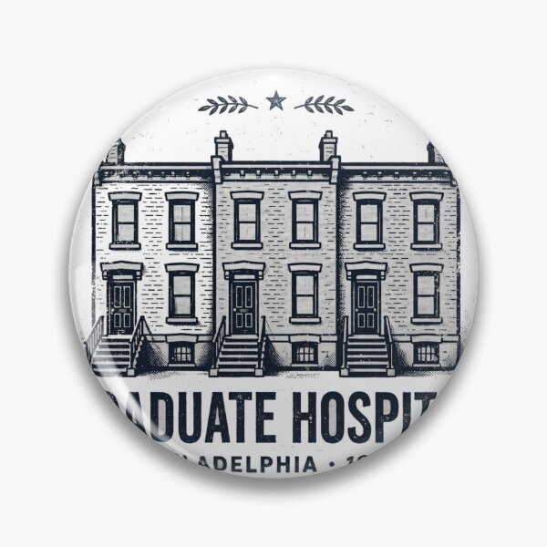 Item preview, Graduate Hospital Philadelphia 19146 Rowhouse Tee | Philly Row Home T-Shirt Design designed and sold by TheThreadLab.