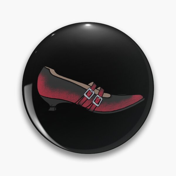 Aperçu de l'œuvre Chaussure Fluevog Tanya rouge et noire créée et vendue par anne m bray.