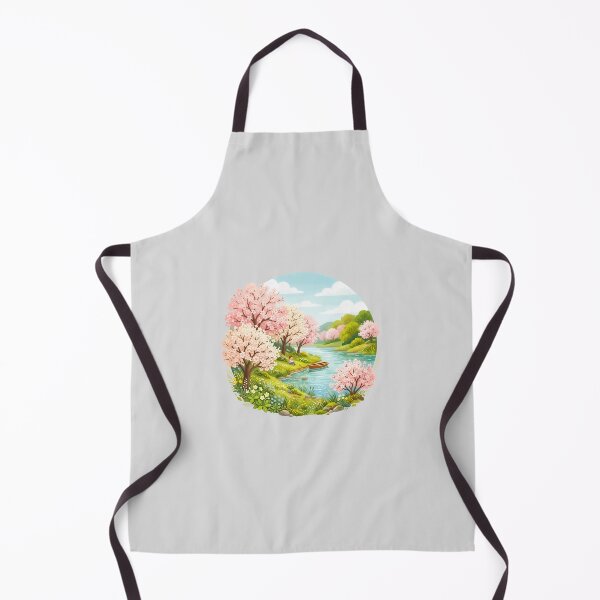 Item preview, Cherry Blossom Lake with Child and Boat designed and sold by hattie's.