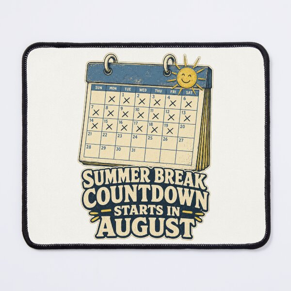 Item preview, Summer Break Countdown Starts In August Shirt, Funny Teacher T-Shirt, Teacher Humor Tee, Funny Back To School Gift Shirt, Vintage Calendar Graphic designed and sold by TshirtsLabs.