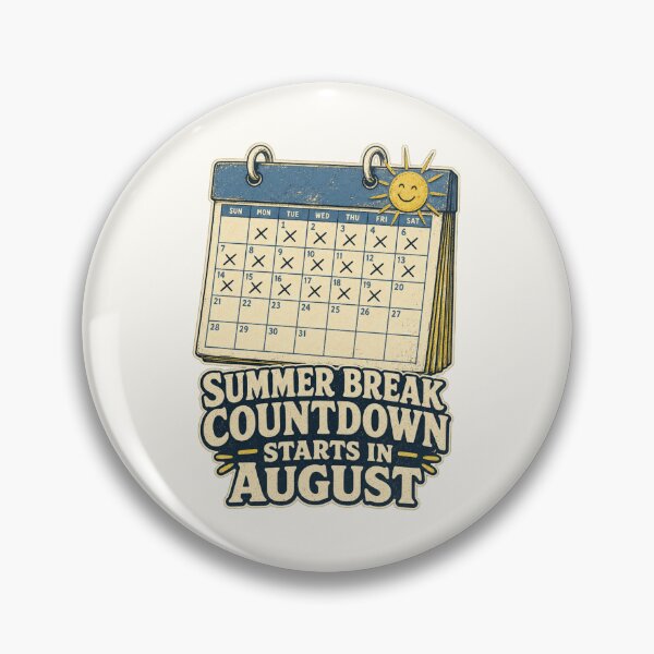 Item preview, Summer Break Countdown Starts In August Shirt, Funny Teacher T-Shirt, Teacher Humor Tee, Funny Back To School Gift Shirt, Vintage Calendar Graphic designed and sold by TshirtsLabs.