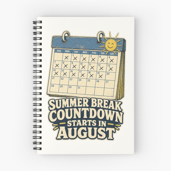 Item preview, Summer Break Countdown Starts In August Shirt, Funny Teacher T-Shirt, Teacher Humor Tee, Funny Back To School Gift Shirt, Vintage Calendar Graphic designed and sold by TshirtsLabs.