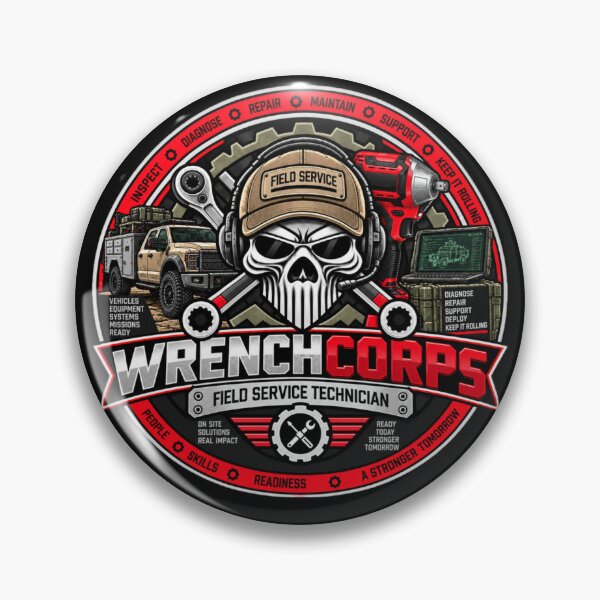 Item preview, WrenchCorps - Field Service Technician (Military Vehicle) designed and sold by WrenchCorps.