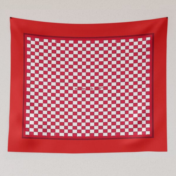 Item preview, Mu’ur (UM) Empire™ al-Benhadiel©™ design, Checkerboard, Red and White designed and sold by HardyKnitDesign.
