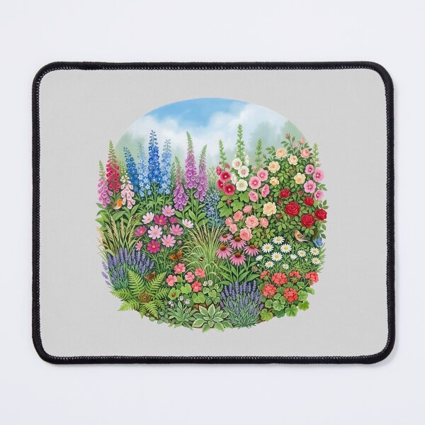 Item preview, Colorful Circular Wildflower Garden Illustration designed and sold by hattie's.