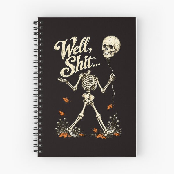 Item preview, Well Shit – Headless Skeleton with Skull Balloon Halloween designed and sold by adarth.