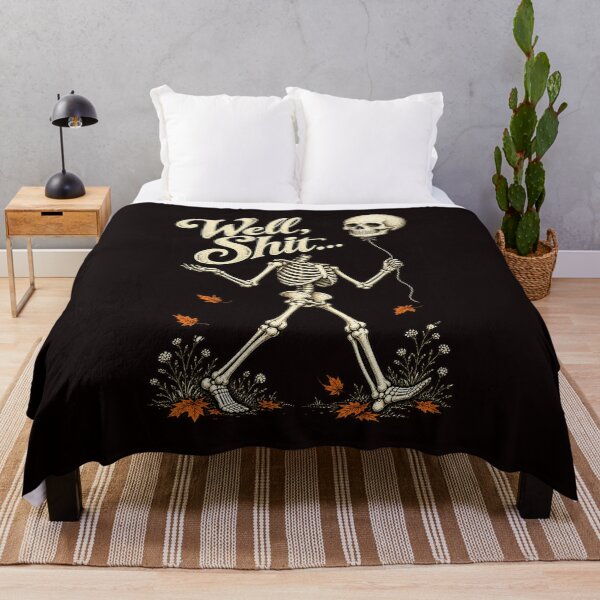 Item preview, Well Shit – Headless Skeleton with Skull Balloon Halloween designed and sold by adarth.