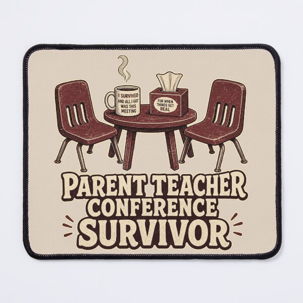 Item preview, Parent Teacher Conference Survivor Shirt, Funny Teacher T-Shirt, Teacher Humor Tee, Funny Teacher Gift Shirt, Vintage School Graphic designed and sold by TshirtsLabs.