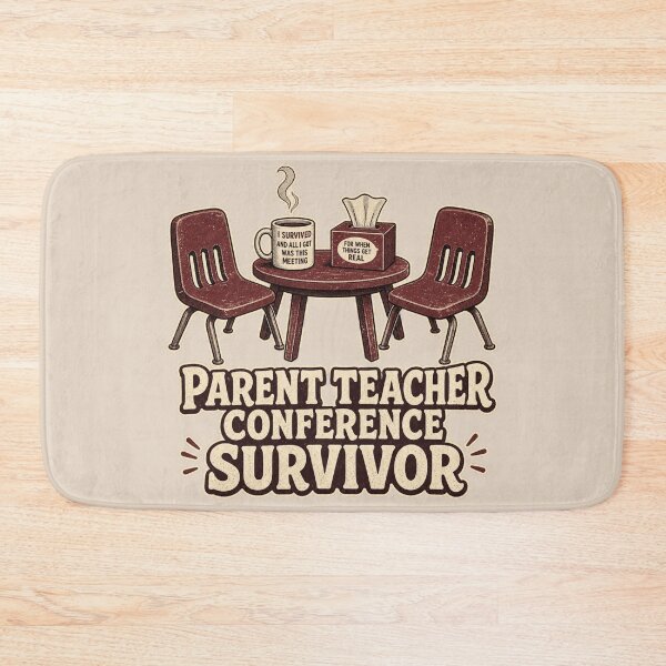 Item preview, Parent Teacher Conference Survivor Shirt, Funny Teacher T-Shirt, Teacher Humor Tee, Funny Teacher Gift Shirt, Vintage School Graphic designed and sold by TshirtsLabs.