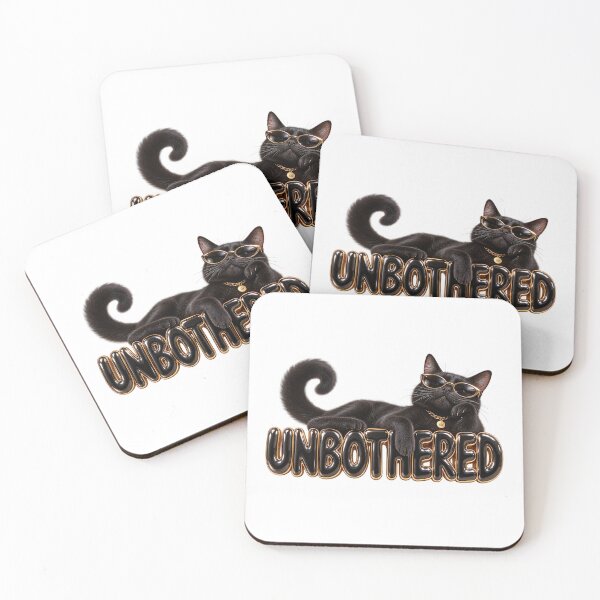Item preview, UNBOTHERED Black Cat – Animal Personality Art designed and sold by AnastasiaNensy.
