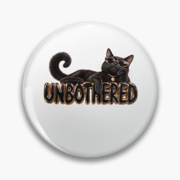 Item preview, UNBOTHERED Black Cat – Animal Personality Art designed and sold by AnastasiaNensy.