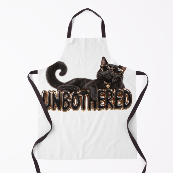Item preview, UNBOTHERED Black Cat – Animal Personality Art designed and sold by AnastasiaNensy.