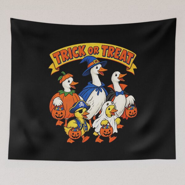 Item preview, Halloween Ducks Trick Or Treat themes Farm Birds Artwork designed and sold by yassin-stags.