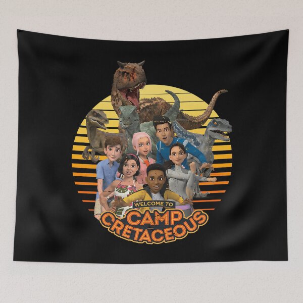 Item preview, Jurassic World: Camp Cretaceous Group Shot WelcomeJurassic World: Camp Cretaceous Group Shot Welcome designed and sold by AnikaDill.
