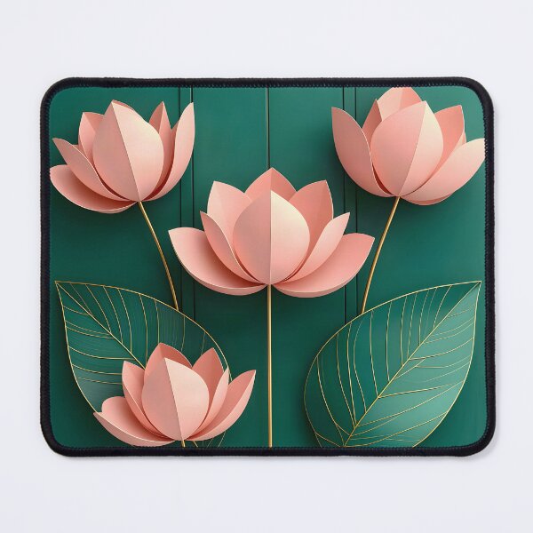 Item preview, Elegant Paper Lotus Flowers designed and sold by Vicky Brago-Mitchell®.