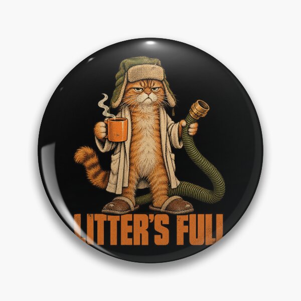 Item preview, Litter's Full Christmas 1990s Airbrush Retro Feline Humor designed and sold by barfikalart.