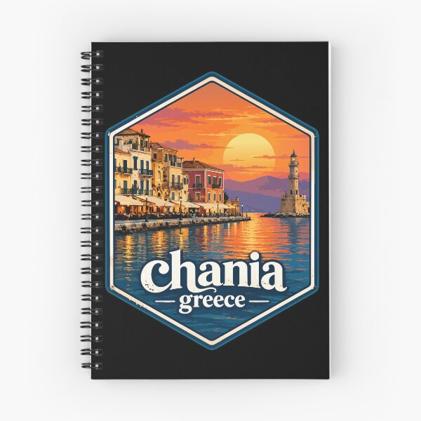 Item preview, Chania City Crete Greece Retro Travel designed and sold by TomFrontierArt.