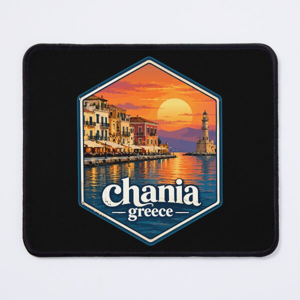 Item preview, Chania City Crete Greece Retro Travel designed and sold by TomFrontierArt.