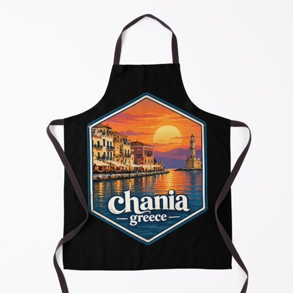 Item preview, Chania City Crete Greece Retro Travel designed and sold by TomFrontierArt.