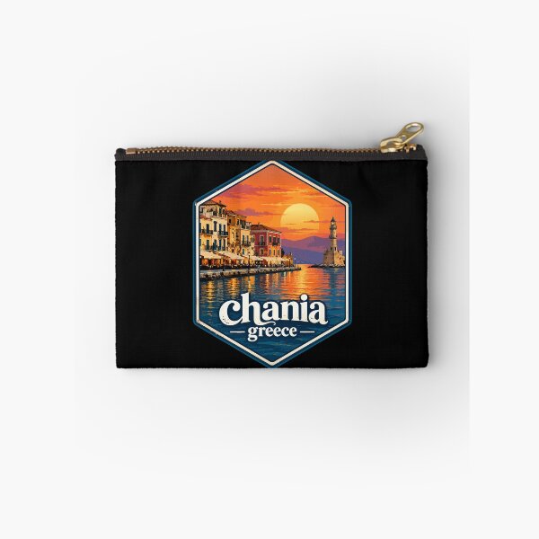 Item preview, Chania City Crete Greece Retro Travel designed and sold by TomFrontierArt.