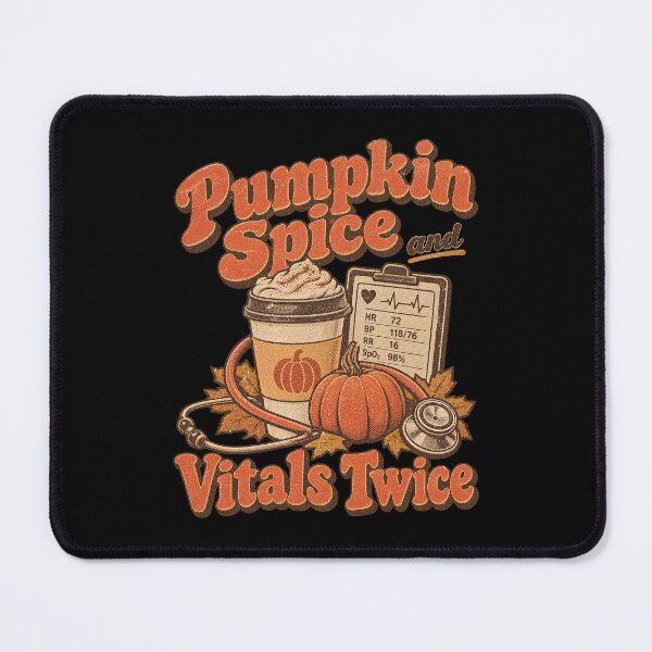 Item preview, Pumpkin Spice And Vitals Twice Nurse Coffee Cup Artwork designed and sold by yassin-stags.