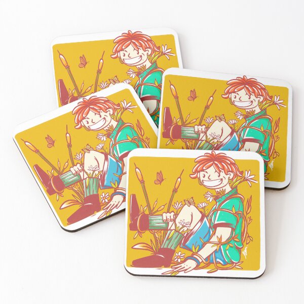 Item preview, Smiling Boy With Flowers And Butterflies designed and sold by Tooronja.