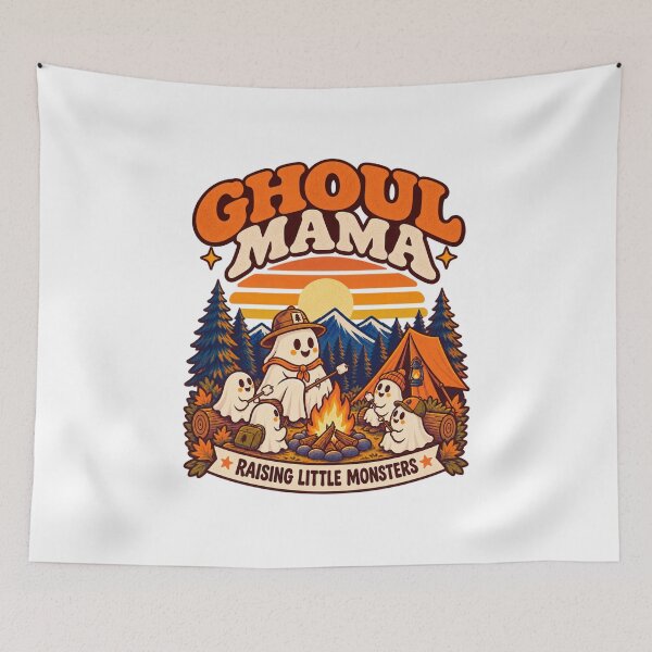 Item preview, Ghoul Mama Spooky Campfire Nights designed and sold by LuveraxArt.