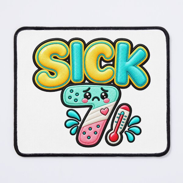 Artikelvorschau, Kranke 7 Lustige Sieben Meme Niedliche Kawaii Zahl entworfen und verkauft von ArtDesignTp.
