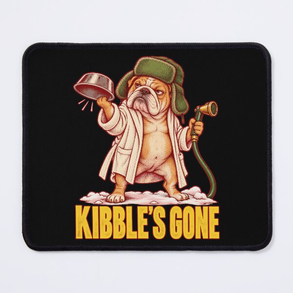 Item preview, Kibble's Gone Christmas Funny Bulldog Pet Food Chores Humor designed and sold by barfikalart.