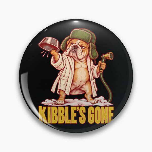 Item preview, Kibble's Gone Christmas Funny Bulldog Pet Food Chores Humor designed and sold by barfikalart.