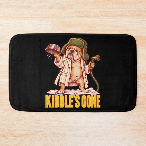 Item preview, Kibble's Gone Christmas Funny Bulldog Pet Food Chores Humor designed and sold by barfikalart.