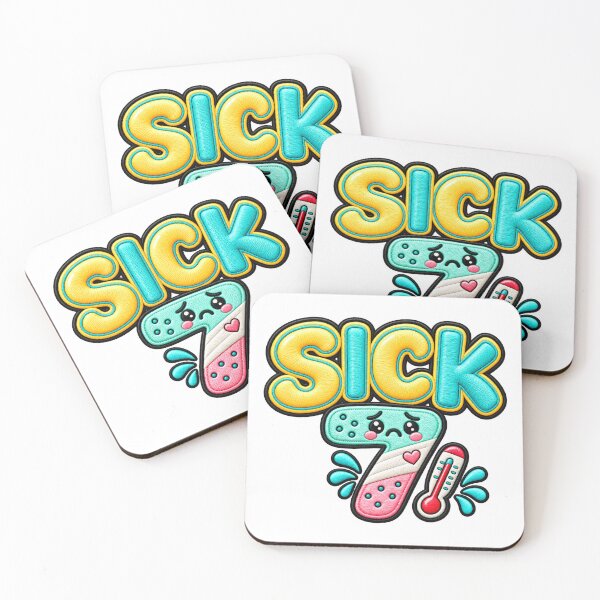 Item preview, Sick 7 Funny Seven Meme Cute Kawaii Number designed and sold by ArtDesignTp.