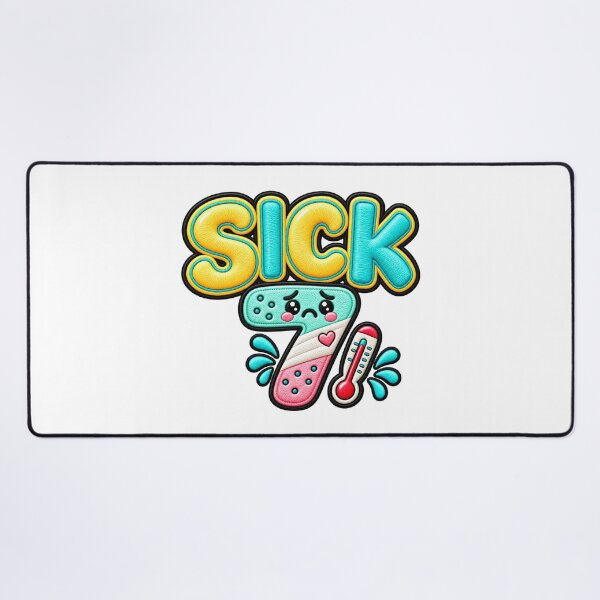 Item preview, Sick 7 Funny Seven Meme Cute Kawaii Number designed and sold by ArtDesignTp.