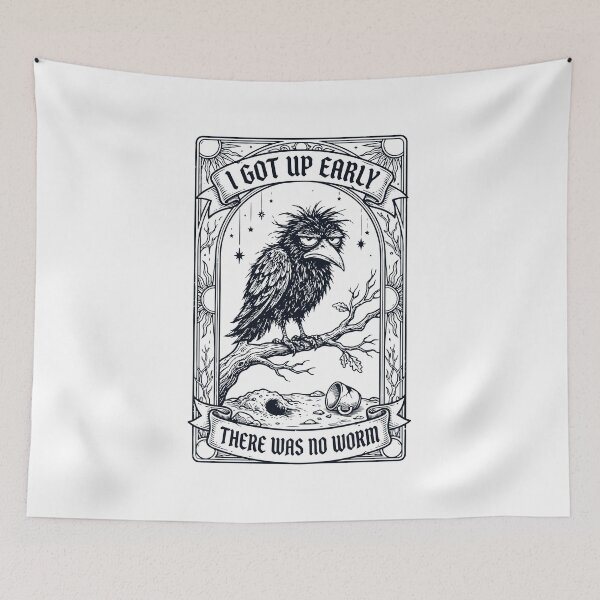 Item preview, I Got Up Early Funny Crow Morning Humor designed and sold by YalenArt.