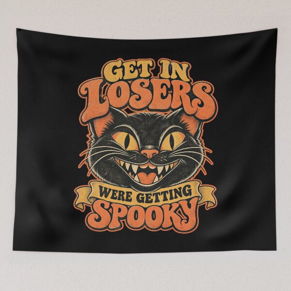 Item preview, Get In Losers Were Getting Spooky Grinning Cheshire Cat designed and sold by Felinefinesse.