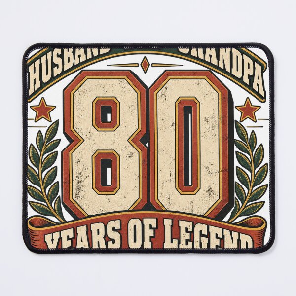 Item preview, 80th Birthday Husband Dad Grandpa 80 Years Legend Oversized T-Shirt designed and sold by omar ousalah.