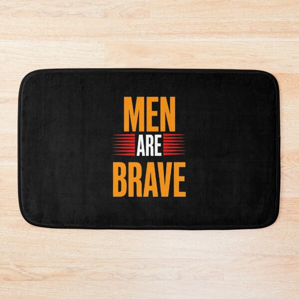 Item preview, Men Are Brave - Bold Typography Quote T-Shirt designed and sold by SK design 55.