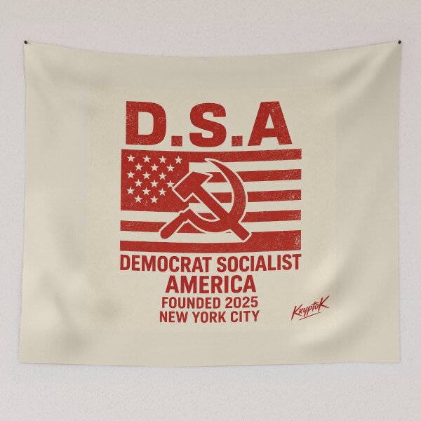 Item preview, D.S.A. – Democrat Socialist America | Vintage Political Satire designed and sold by ThreadRevolt Co.