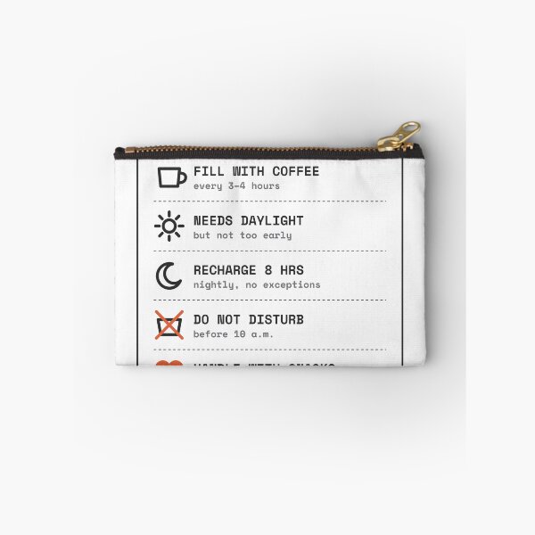Item preview, Human Care Instructions - Funny Coffee Lover Label designed and sold by Rilindi.