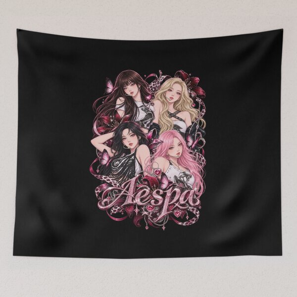 Item preview, AESPA Fan Art – K-Pop Girl Group Futuristic Y2K Aesthetic designed and sold by Kimheawon.