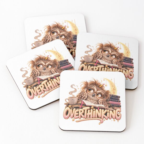 Item preview, OVERTHINKING Owl – Animal Personality Art designed and sold by AnastasiaNensy.
