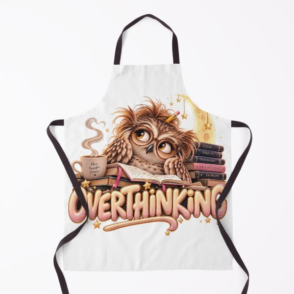 Item preview, OVERTHINKING Owl – Animal Personality Art designed and sold by AnastasiaNensy.