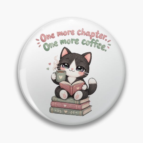 Item preview, Cute Kawaii Tuxedo Cat Book Coffee designed and sold by tobbyasz.