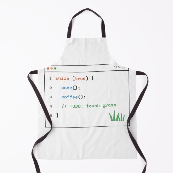 Item preview, TODO Touch Grass - Funny Programmer Code designed and sold by Rilindi.
