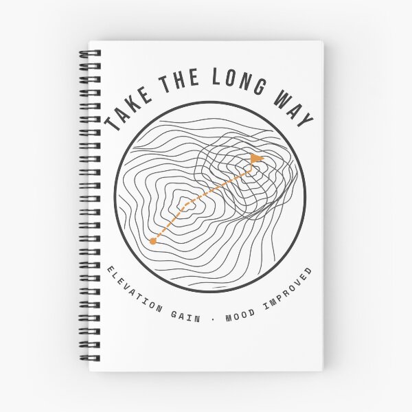 Item preview, Take The Long Way - Topographic Hiking Map designed and sold by Rilindi.